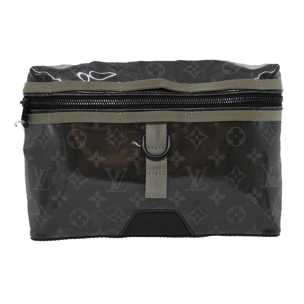 Louis Vuitton Monogram Eclipse Glaze Messenger PM Shoulder Bag Gray
